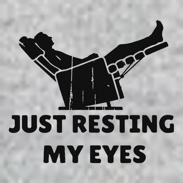 Just Resting My Eyes Funny Dad Recliner Happy FatherS Day Tall Long Sleeve T-Shirt