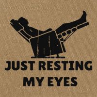 Just Resting My Eyes Funny Dad Recliner Happy FatherS Day Cotton Canvas Backpack