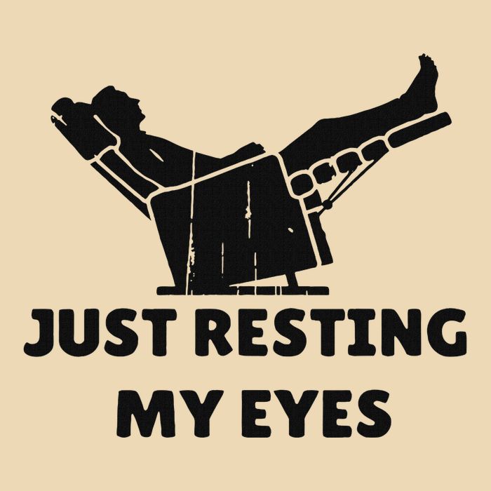 Just Resting My Eyes Funny Dad Recliner Happy FatherS Day Bag