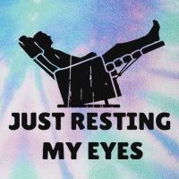 Just Resting My Eyes Funny Dad Recliner Happy FatherS Day Legacy Tie Dye Trucker Hat