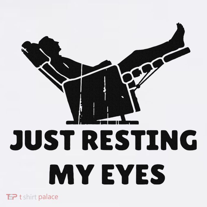 Just Resting My Eyes Funny Dad Recliner Happy FatherS Day Poster