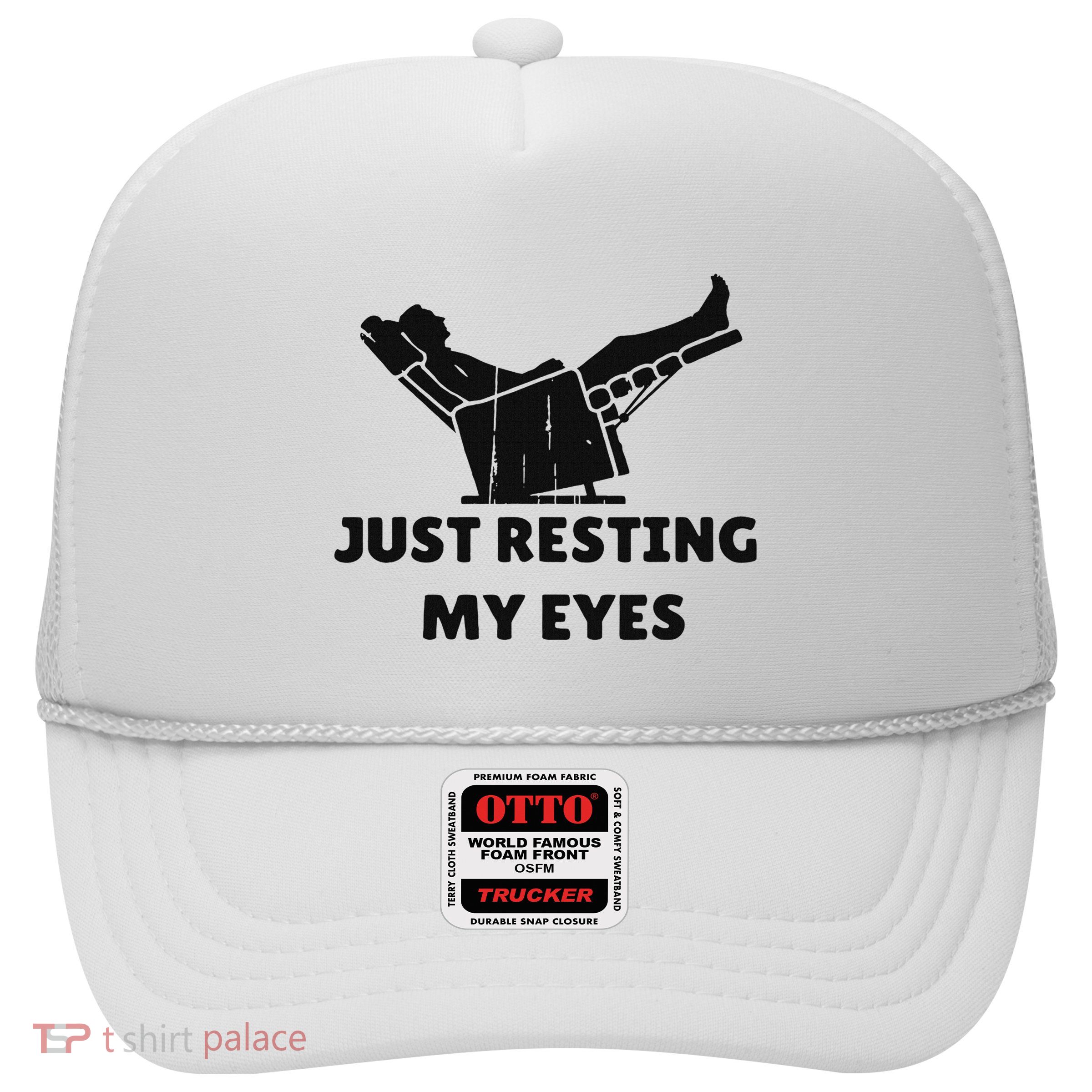 Just Resting My Eyes Funny Dad Recliner Happy FatherS Day Trucker Hat