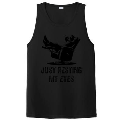 Just Resting My Eyes Funny Dad  Funny FatherS Day PosiCharge Competitor Tank