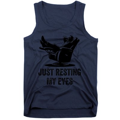 Just Resting My Eyes Funny Dad  Funny FatherS Day Tank Top