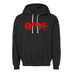 Just Ride Motorcycle Apparel Biker Motorcycle Garment-Dyed Fleece Hoodie