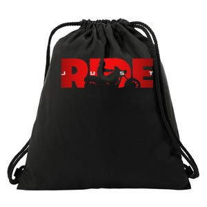 Just Ride Motorcycle Apparel Biker Motorcycle Drawstring Bag