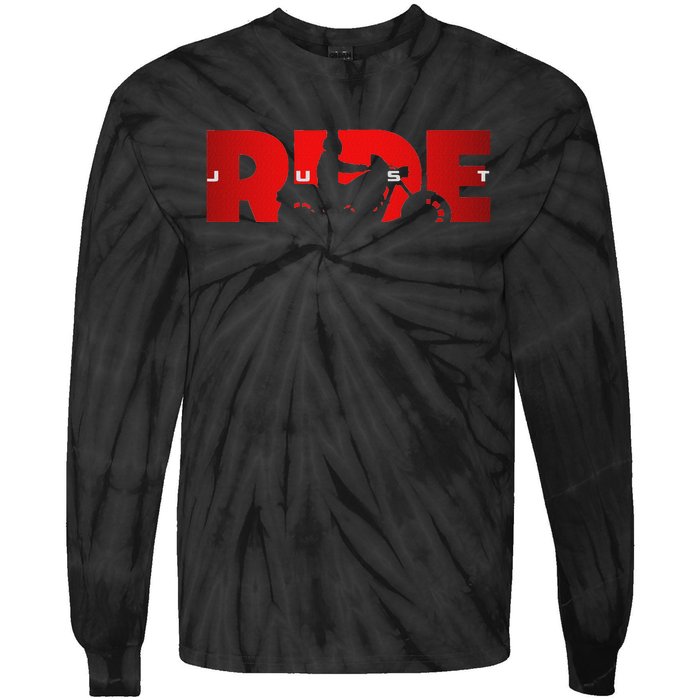 Just Ride Motorcycle Apparel Biker Motorcycle Tie-Dye Long Sleeve Shirt