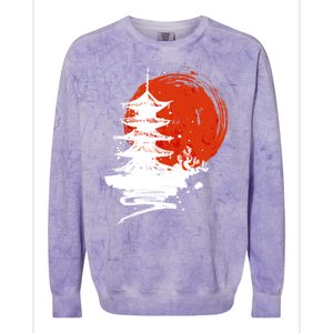 Japanese Red Moon Colorblast Crewneck Sweatshirt