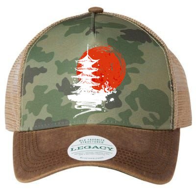 Japanese Red Moon Legacy Tie Dye Trucker Hat