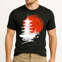 Japanese Red Moon Cooling Performance Crew T-Shirt