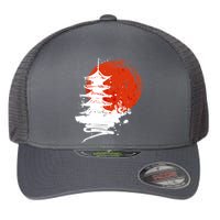Japanese Red Moon Flexfit Unipanel Trucker Cap