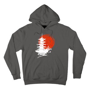 Japanese Red Moon Hoodie