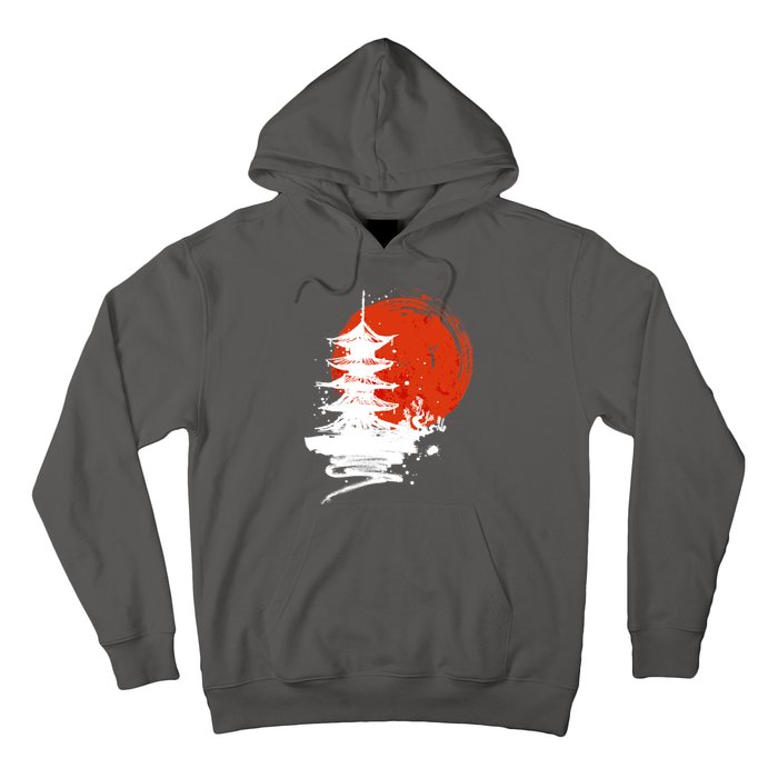 Japanese Red Moon Hoodie