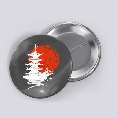 Japanese Red Moon Button