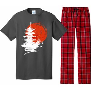 Japanese Red Moon Pajama Set