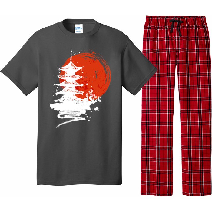 Japanese Red Moon Pajama Set