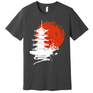 Japanese Red Moon Premium T-Shirt