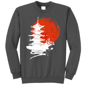 Japanese Red Moon Tall Sweatshirt