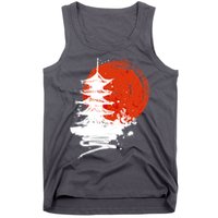 Japanese Red Moon Tank Top