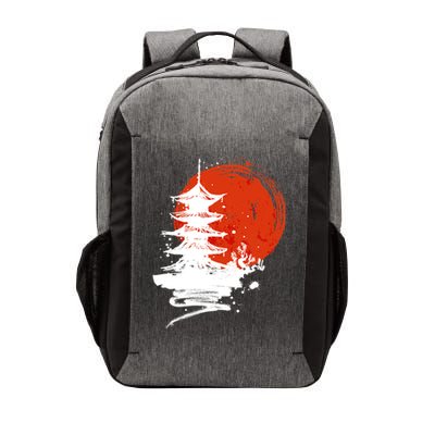 Japanese Red Moon Vector Backpack
