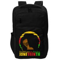 Juneteenth Remembering My Ancestors Black Freedom Impact Tech Backpack