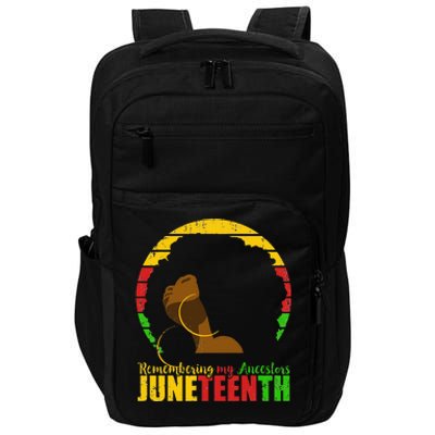 Juneteenth Remembering My Ancestors Black Freedom Impact Tech Backpack