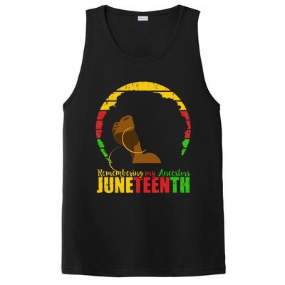 Juneteenth Remembering My Ancestors Black Freedom PosiCharge Competitor Tank