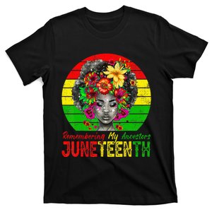 Juneteenth  Remembering My Ancestors Black  T-Shirt