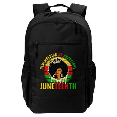 Juneteenth Remembering My Ancestors Black Freedom Daily Commute Backpack