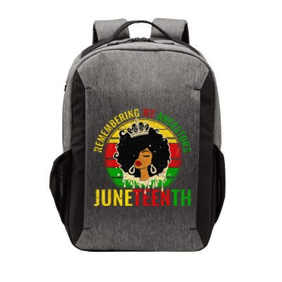 Juneteenth Remembering My Ancestors Black Freedom Vector Backpack