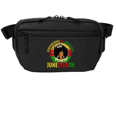 Juneteenth Remembering My Ancestors Black Freedom Crossbody Pack