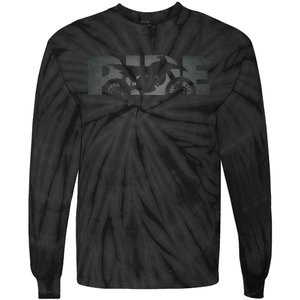 Just Ride Motocross Dirt Bike Dirt Bike Motocross Tie-Dye Long Sleeve Shirt