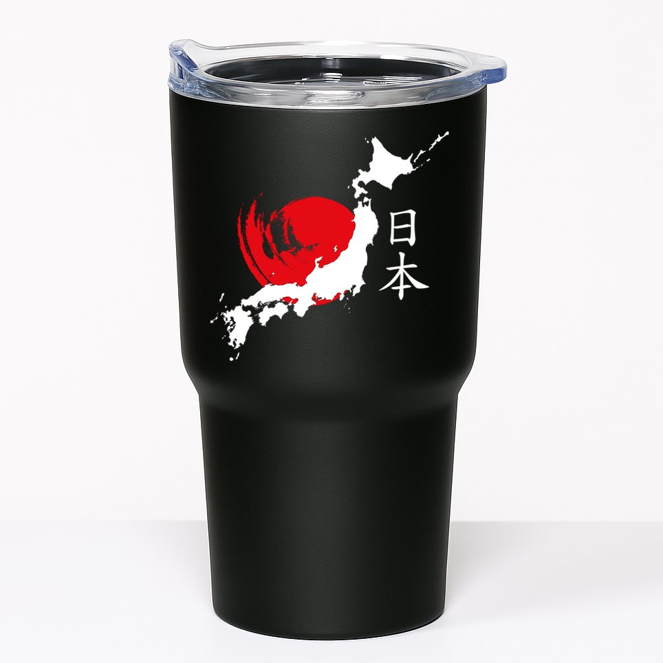 Japan Red Moon Tumbler