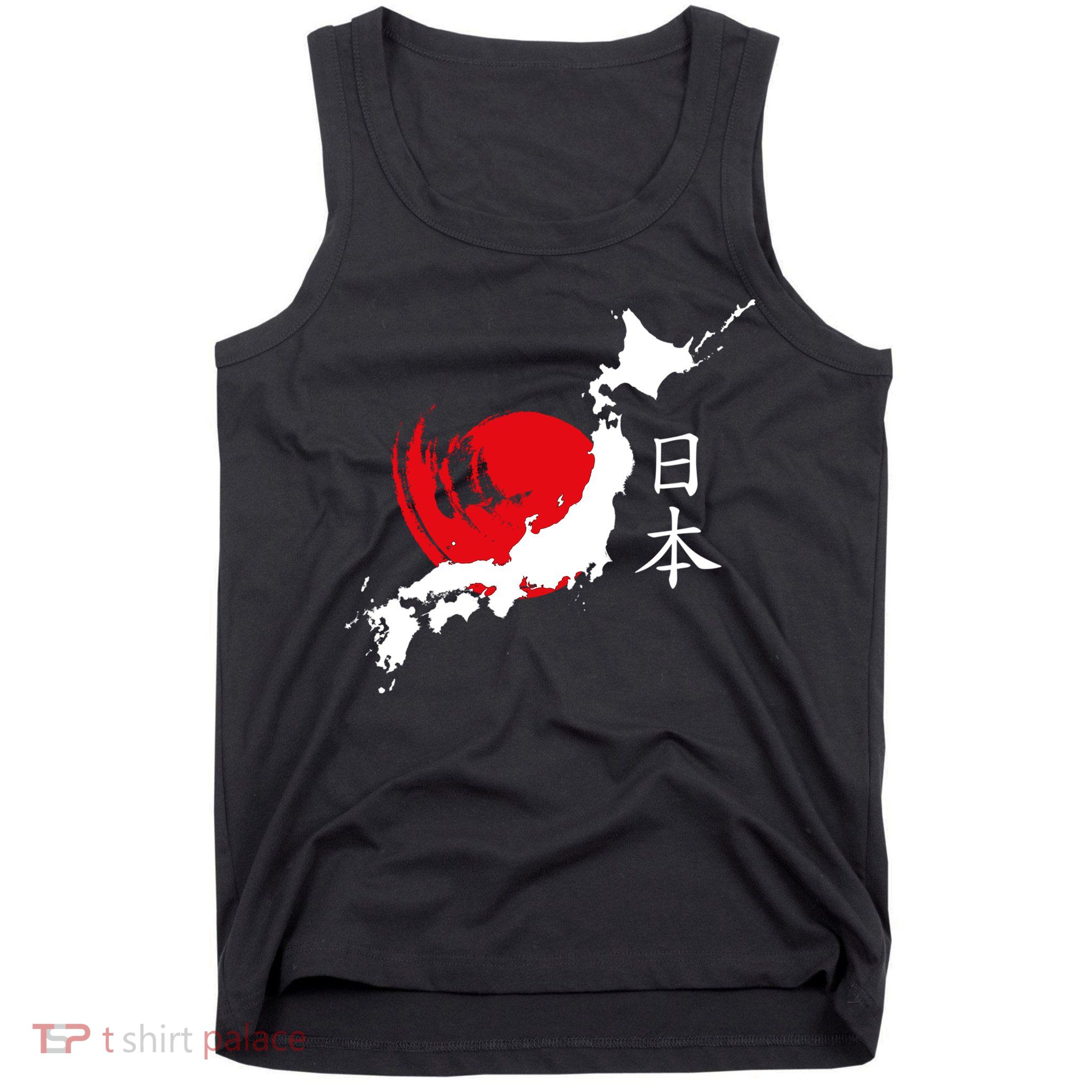 Japan Red Moon Tank Top