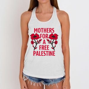 James Ray Mothers For A Free Palestine Women's Knotted Racerback Tank