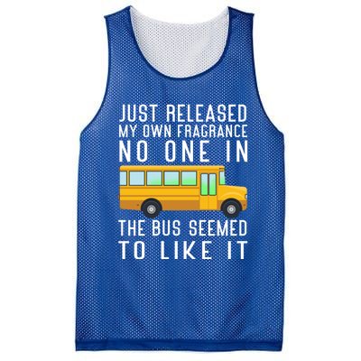 Just Released My Own Fragrance Funny School Bus Driver Cute Gift Mesh Reversible Basketball Jersey Tank