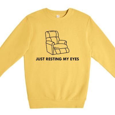 Just Resting My Eyes Premium Crewneck Sweatshirt