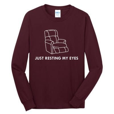 Just Resting My Eyes Tall Long Sleeve T-Shirt