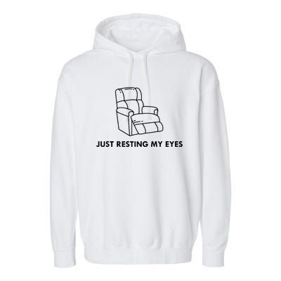 Just Resting My Eyes Garment-Dyed Fleece Hoodie