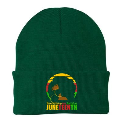 Juneteenth Remembering My Ancestors Black Freedom Knit Cap Winter Beanie