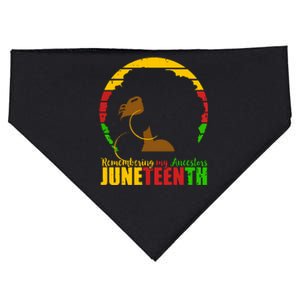 Juneteenth Remembering My Ancestors Black Freedom USA-Made Doggie Bandana