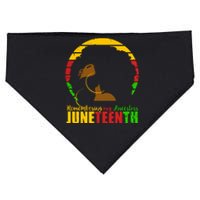 Juneteenth Remembering My Ancestors Black Freedom USA-Made Doggie Bandana