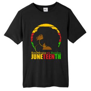 Juneteenth Remembering My Ancestors Black Freedom Tall Fusion ChromaSoft Performance T-Shirt