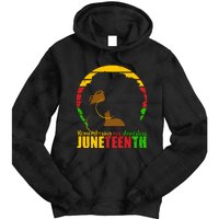 Juneteenth Remembering My Ancestors Black Freedom Tie Dye Hoodie