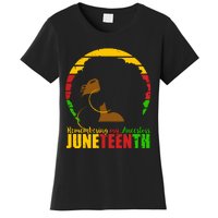 Juneteenth Remembering My Ancestors Black Freedom Women's T-Shirt