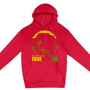 Juneteenth Remembering My Ancestors Black Freedom Premium Pullover Hoodie