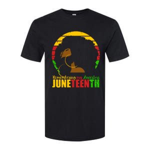 Juneteenth Remembering My Ancestors Black Freedom Softstyle CVC T-Shirt