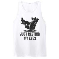 Just Resting My Eyes Funny Dad Funny FatherS Day PosiCharge Competitor Tank