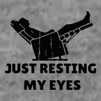 Just Resting My Eyes Funny Dad Recliner Tall Sweatshirt