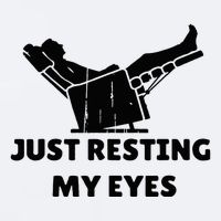 Just Resting My Eyes Funny Dad Recliner Sueded Cloud Jersey T-Shirt